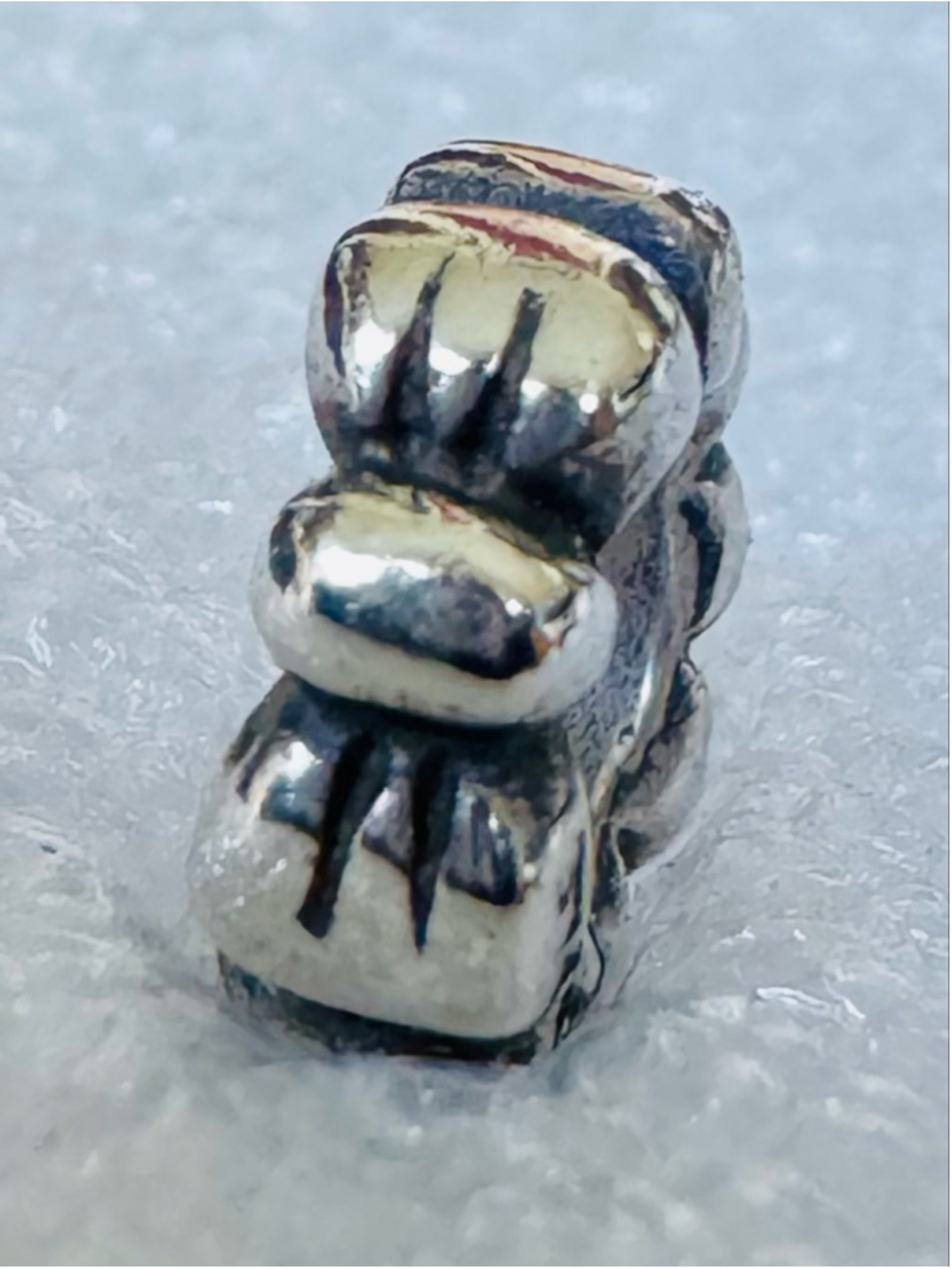 Pandora Bow Spacer Bead Charm Authentic Sterling Silver Retired